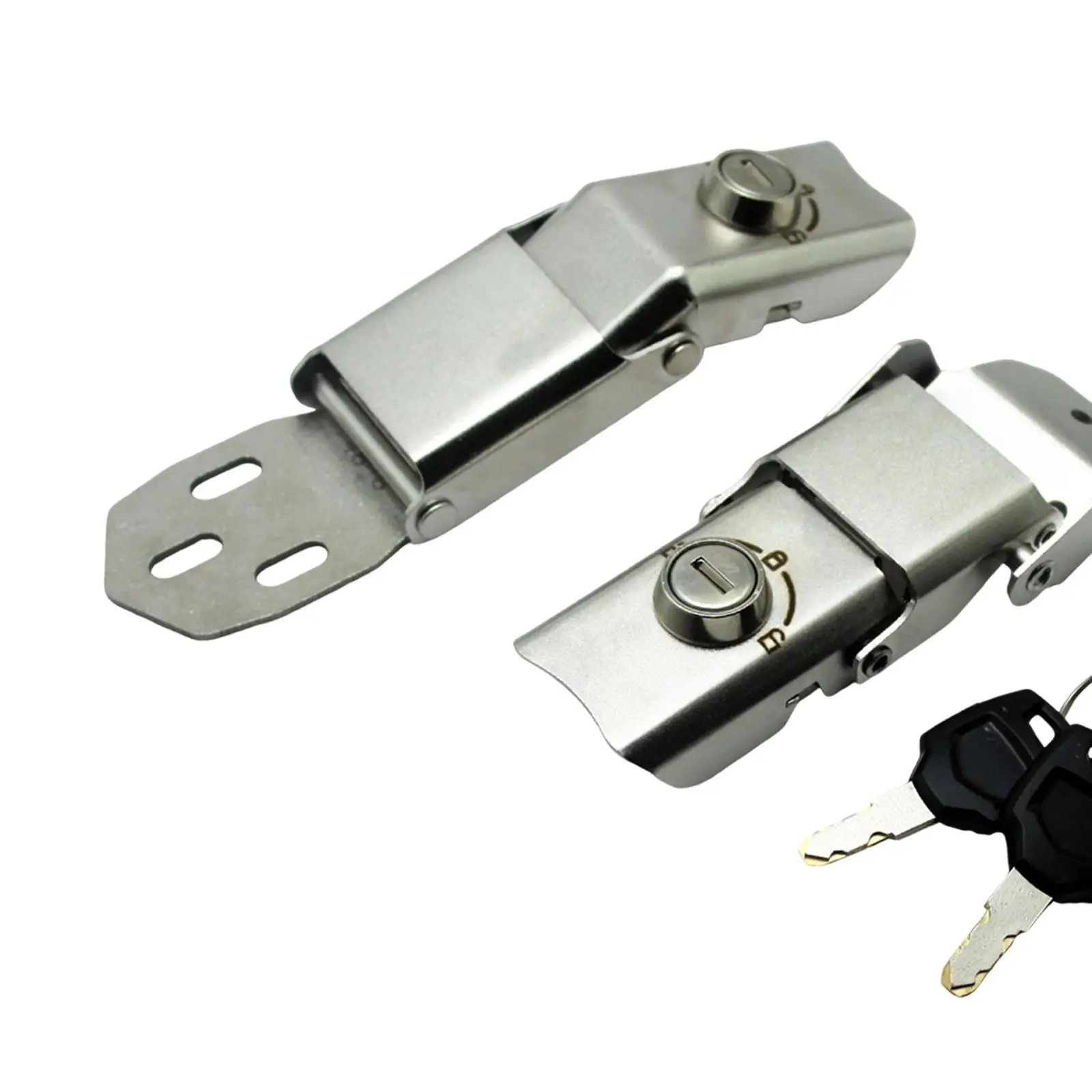 Motorcycle Rear Trunk Lock Accessories Quick Release Replace Universal Fit Security Stainless Steel Tail Box Lock with Key