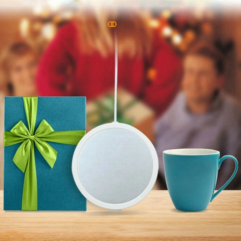 10W Cup Heater Coaster Coffee For Tea Mug Pad Portable Rechargeable USB Warmer