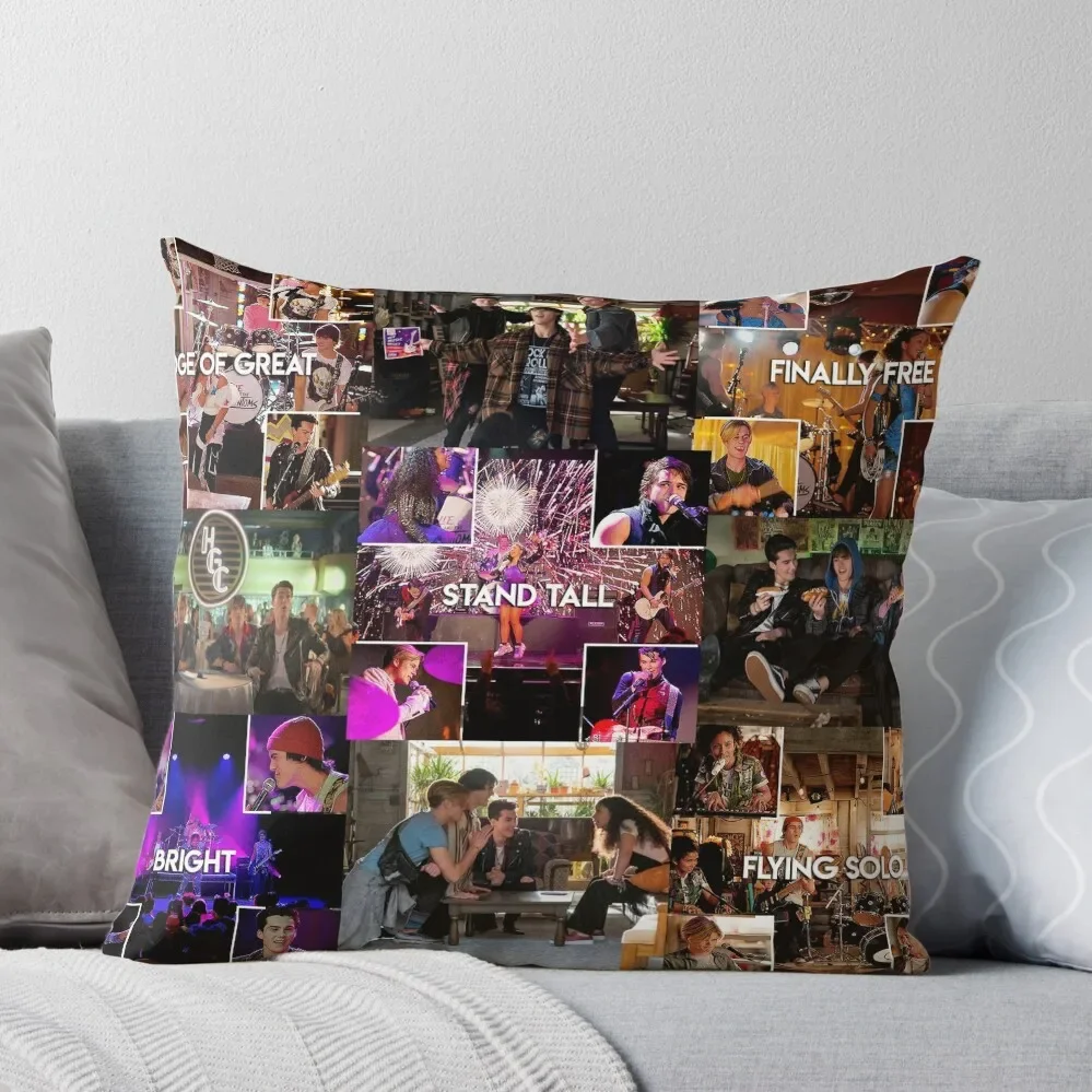 

Julie and The Phantoms collage Throw Pillow anime girl Throw Pillow Covers