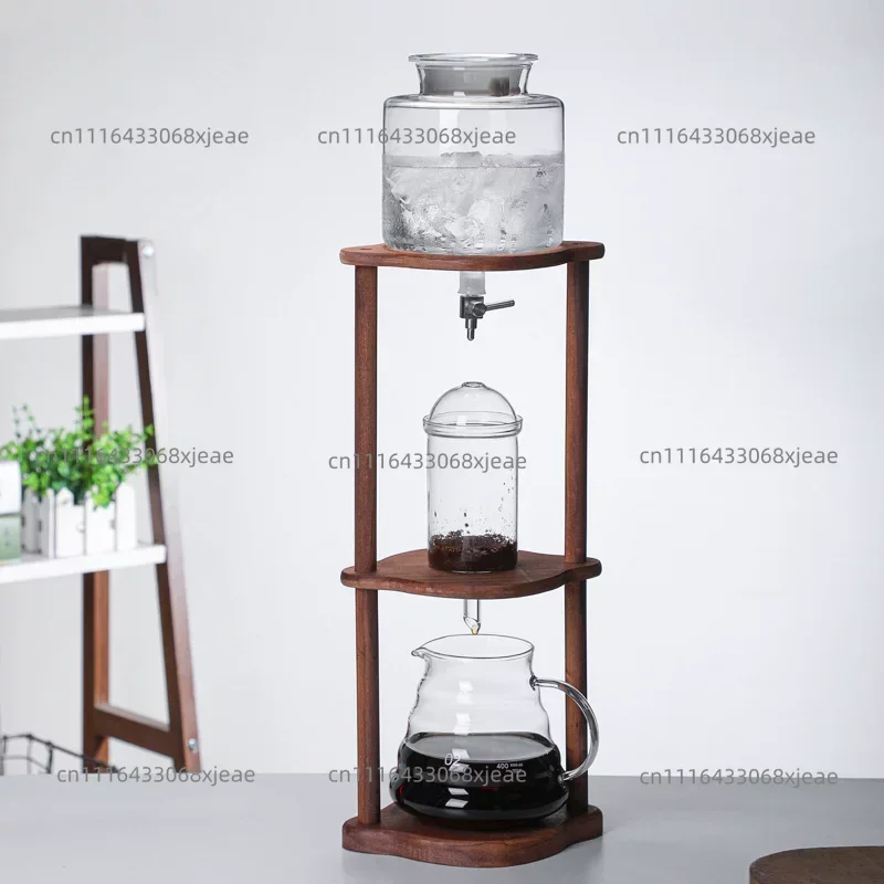4-person Glass Drip Coffee Ice Drip Pot,  Glass Ice Extract Cold Bubble Drip Coffee Pot