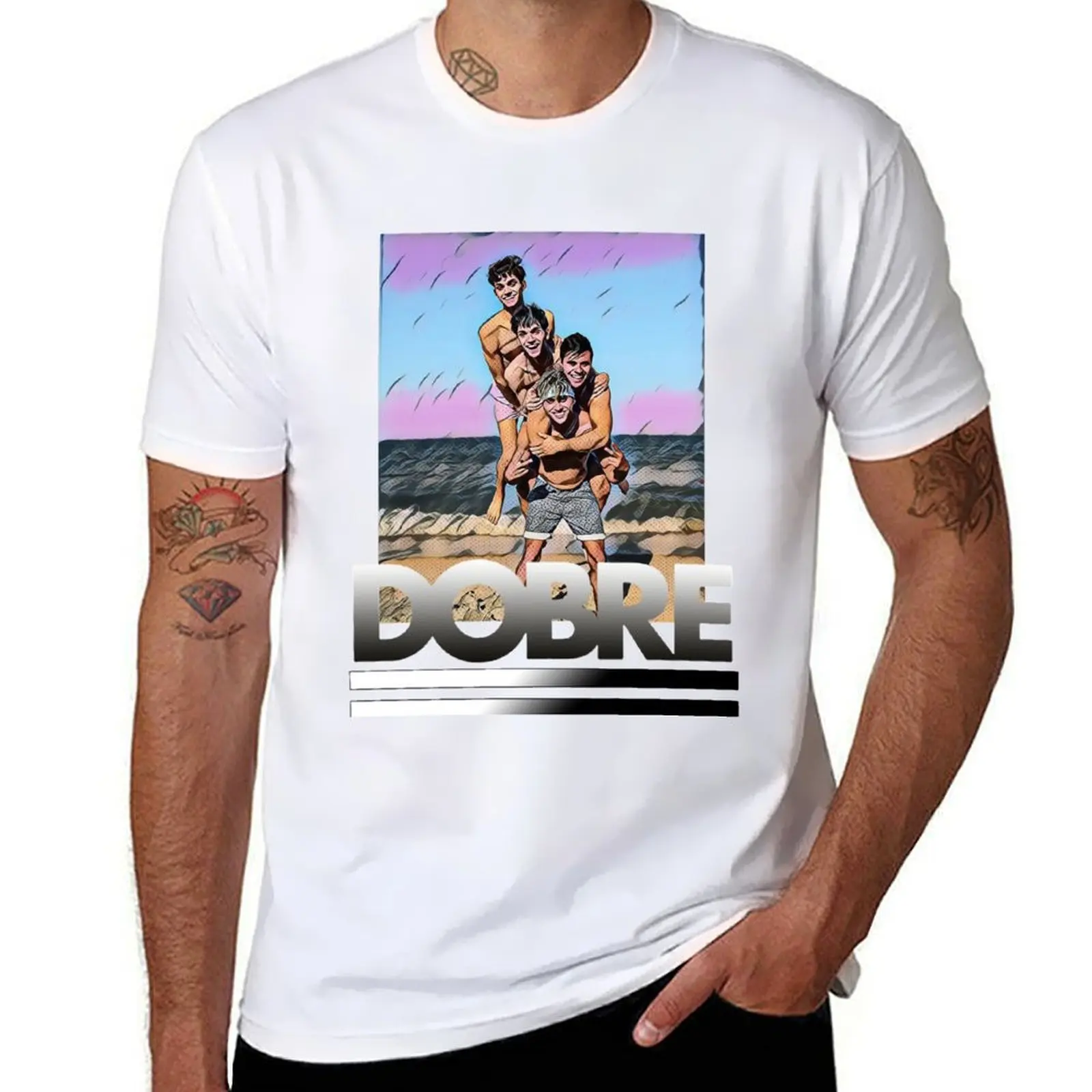 

Dobre Twins Dobre Brothers T-Shirt men t shirt cotton 100% t shirt man plain T-Shirt