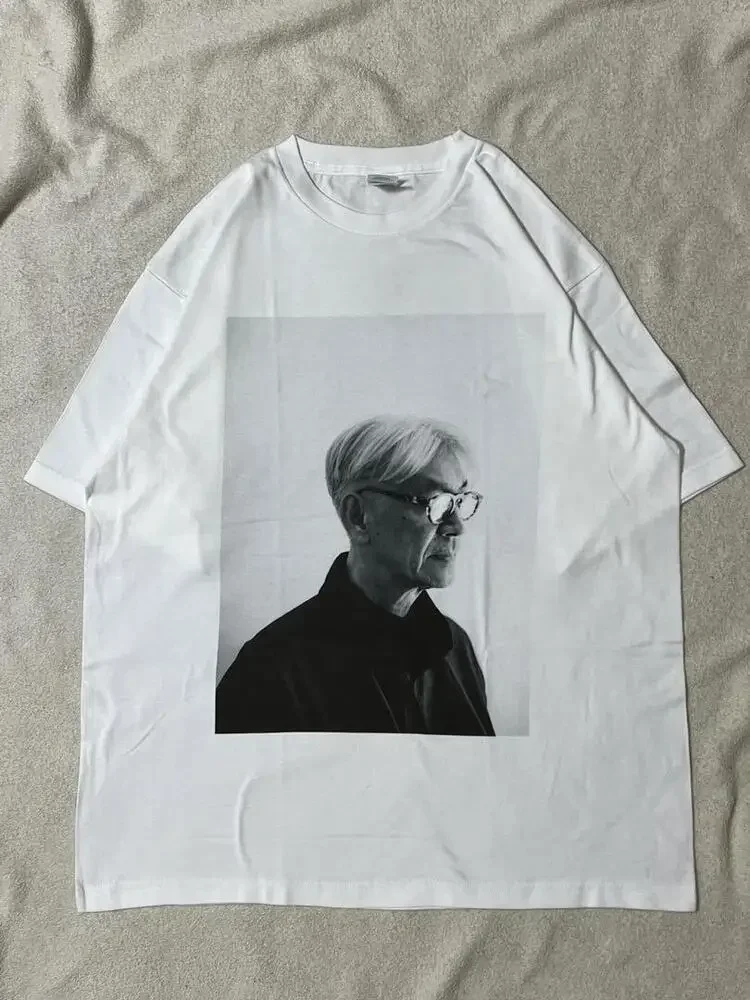 Ryuichi Sakamoto Size L Photo Print T-Shirt Ymo