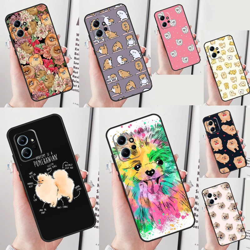 Pomeranian Dog Case For Xiaomi Redmi Note 12 8 9 10 11 Pro Note 12S 11S 10S 9S 8T Redmi 12 9 10 C Cover