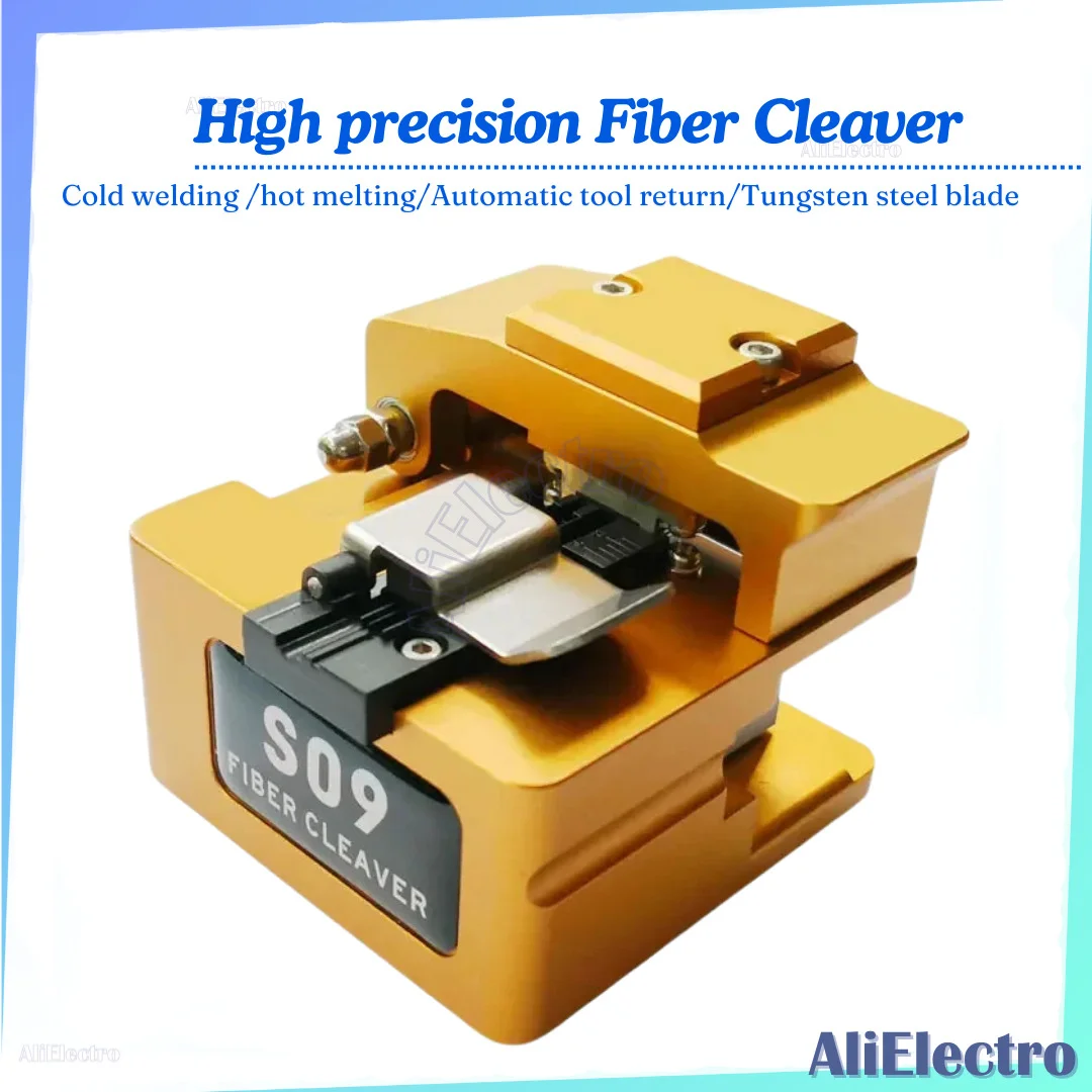 

Signal Fire AI-9 AI-8C Fiber Optic Cleaver Optical Fiber Fusion Splicer Cutting Knife Fiber Cutter with Dust Bin S09