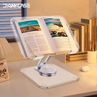 360° Rotation Tablet Stand Adjustable Transparent Foldable Holders for iPad Phone Samsung Xiaomi Lenovo Tablet Bracket Support