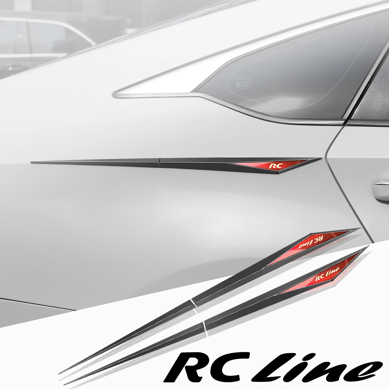 

2pcs car stickers TPU car accessories para auto for Peugeot rc sw rcline rc-line 206 307 407 1007 4007
