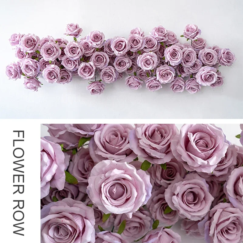 Artificial Multi-Colored Roses Flowers for Wedding Background Wall Decor Arch Row Party Event Display Props Fake Roses