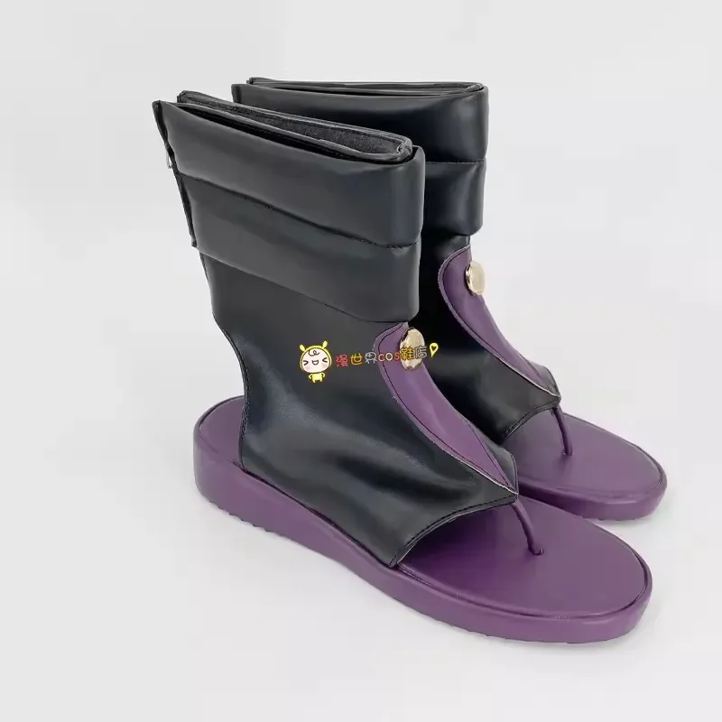 Game LOL Vex Cosplay Shoes League of Legends Purple Short Boots Vex Cosplay Costume Prop Shoes for Halloween Party Accessories