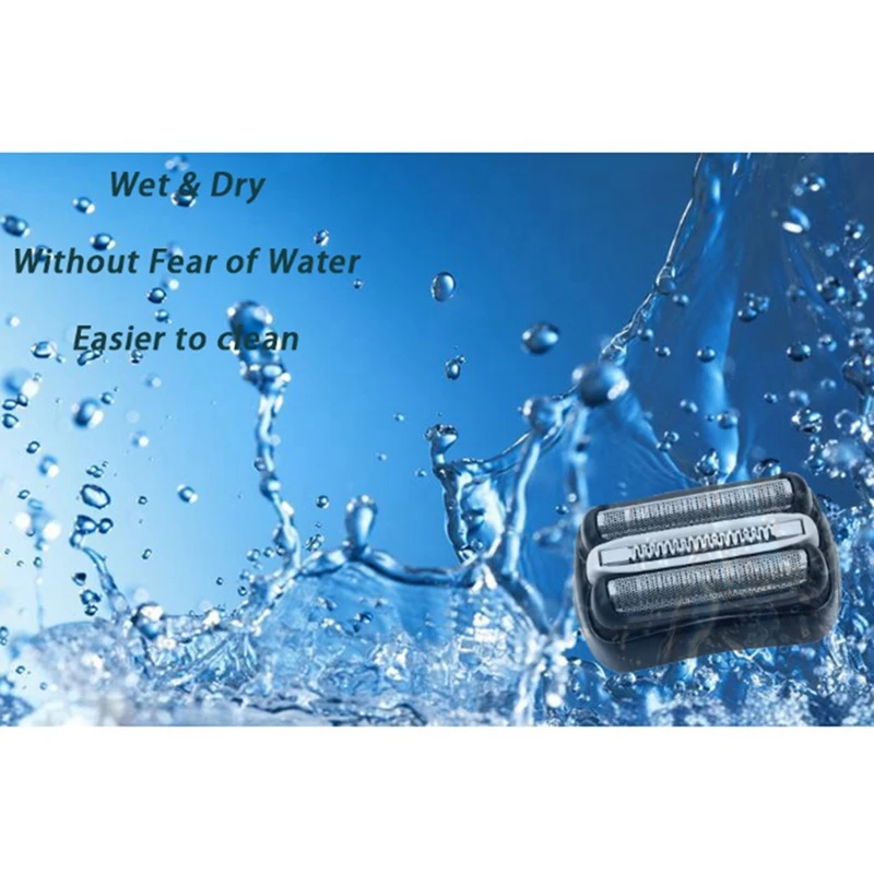 Cabeça de Substituição 32B para Barbeador Braun, Folha e Cortadores, Série 3, 3000S, 3010S, 3020S, 3030S, 3040S, Navalha Acessórios