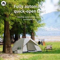 Outdoor Folding Tent Fully Automatic Quick Opening Tent 3-4 Person Self Driving Camping Tent Rain Proof Sun Proof Portable