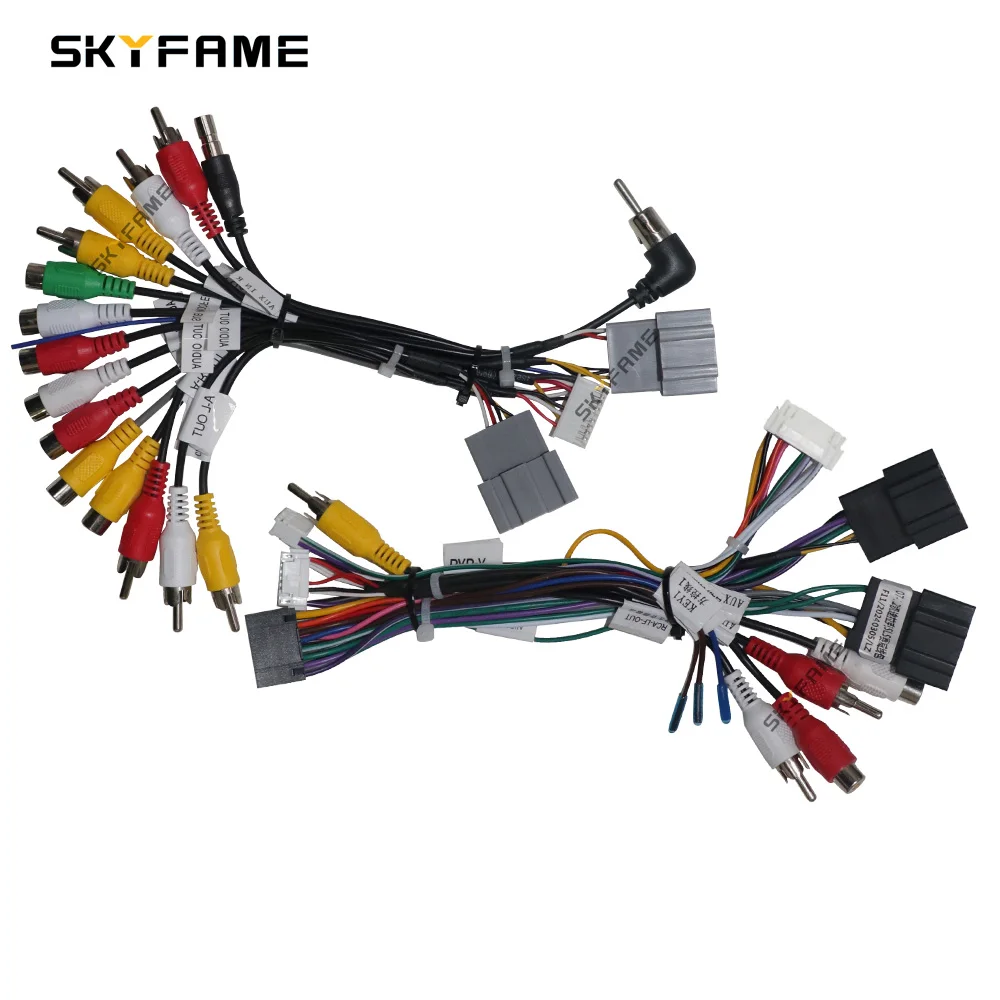 محول صندوق SKYFAME-Canbus للسيارة ، تسخير الأسلاك ، فك التشفير ، كابل طاقة أندرويد ، كاديلاك إسكاليد SLS ، إسكاليد ، 16Pin