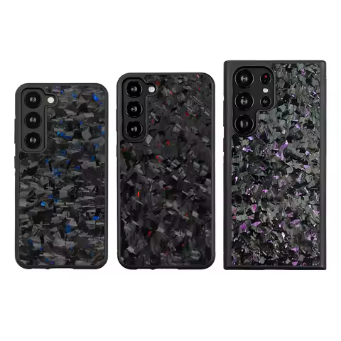 Back Cover Forged Carbon Fiber Ultra Hybrid Designed for Samsung Galaxy S21/S21Plus/S21Ultra/S20/S20Plus/S22/S23/S24/S24Plus