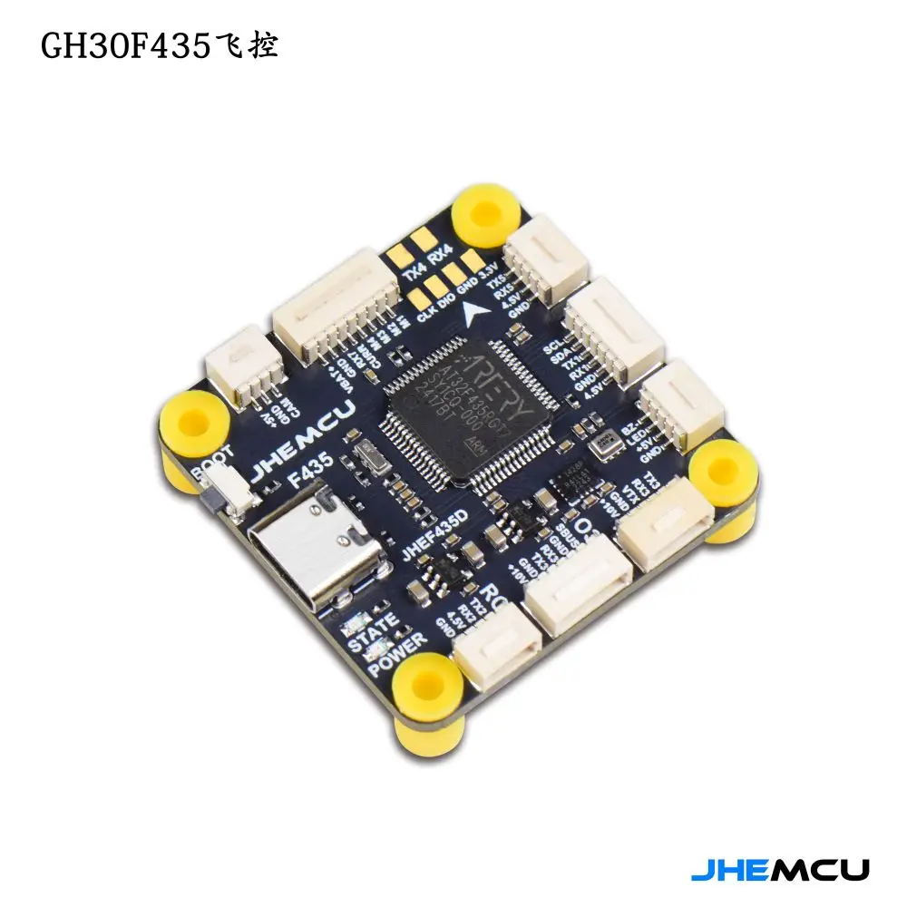 

JHEMCU GF30F435 Flight Controller ICM42688P Support OSD GPS W/ Black Box 16M Barometer SPL06 3-6S LIPO 30.5Mx4M for RC FPV Drone