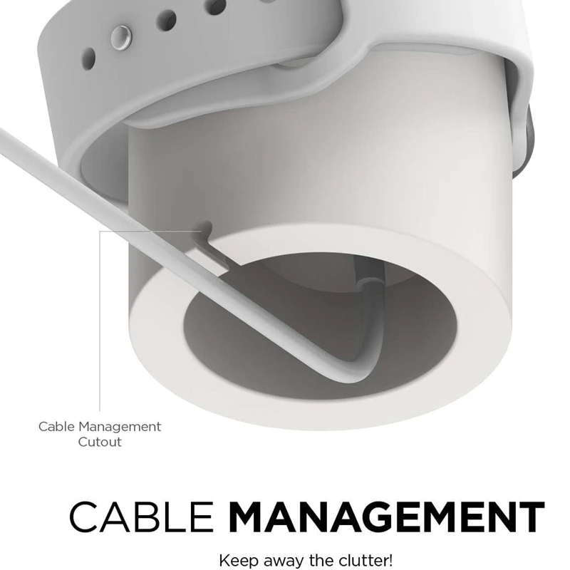 حامل شاحن لسلسلة ساعات Apple 9 8 7 6 5 3 Ultra 1 2 SE ، حامل سيليكون ، حامل كابل شحن ، محطة قفص الاتهام