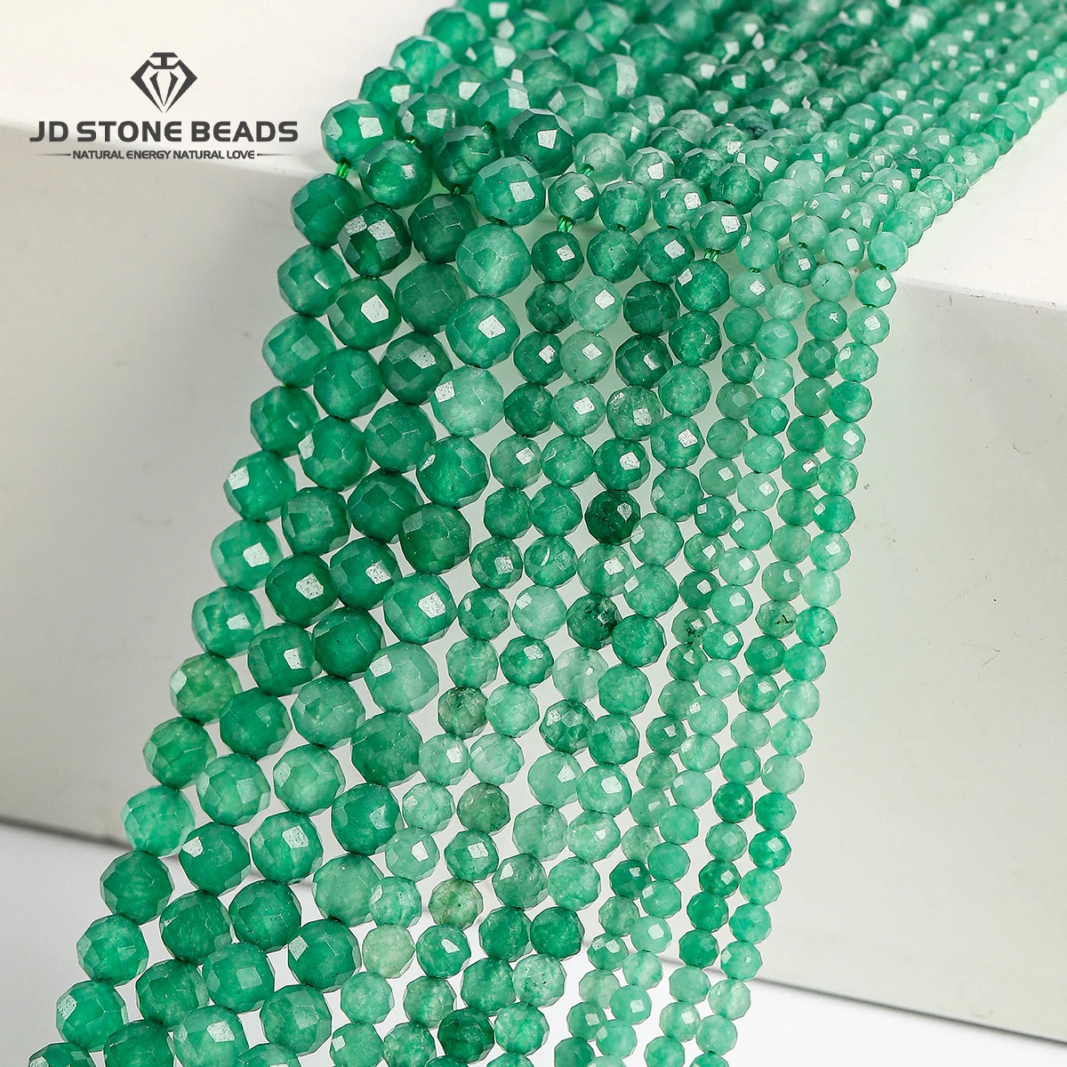 

Natural Faceted Green Aventurine Beads 2 3 4mm Loose Spacer Seed Gems Bead for Jewelry Making Diy Necklace Bracelet Accessory