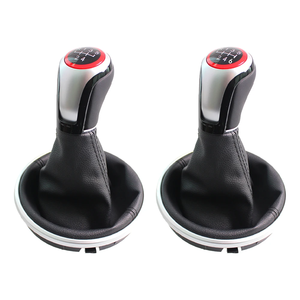 5-Gang Schaltknauf mit Schaltmanschette für Skoda Fabia 2 II MK 2 Combi Scout 2007-2014 Auto-Styling – Detail 3