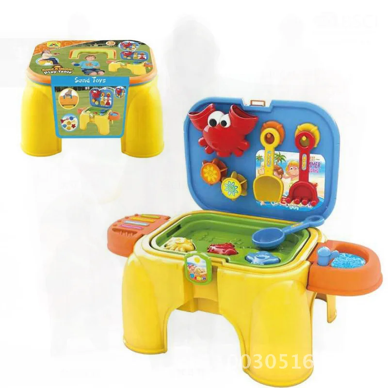 Château jouet de plage pour enfants bébé grand bord de mer piscine de sable ensemble de jeu d'eau comprend une chaise de banc de sable transfrontalière 2025