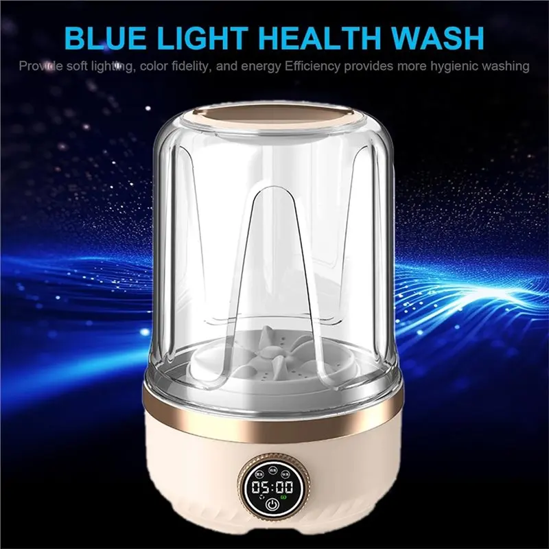 غسالة صغيرة محمولة A98I-2L للجوارب والملابس الداخلية، غسالة محمولة أوتوماتيكية بالكامل للسفر والاستخدام المنزلي