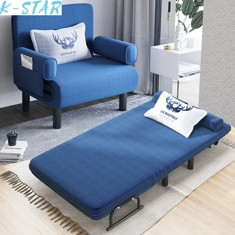 Sofa Bed Dual-Use Small Apartment Foldable Single Double Multi-Functional Living Room Home Bedroom Simple Economical K-STAR