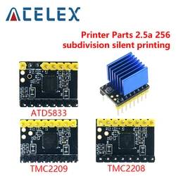 TMC2208 TMC2209 ATD5833 V2.0 With Heat Sink Stepper Motor Driver StepStick 3d Printer Parts 2.5A 256 Subdivision Silent Printing