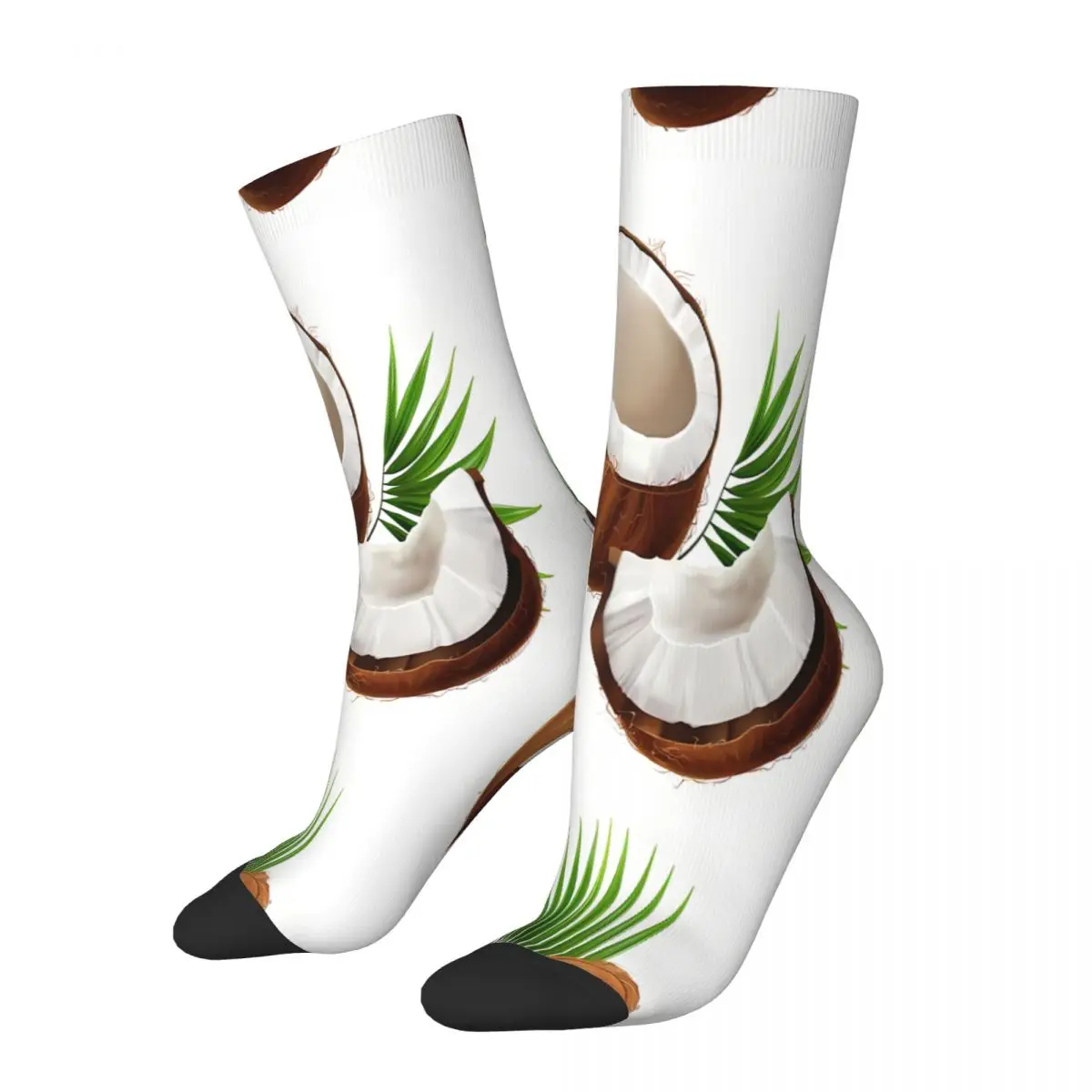 COCONUTS PATTERN Fruit Socks Male Mens Women Winter Stockings Printed