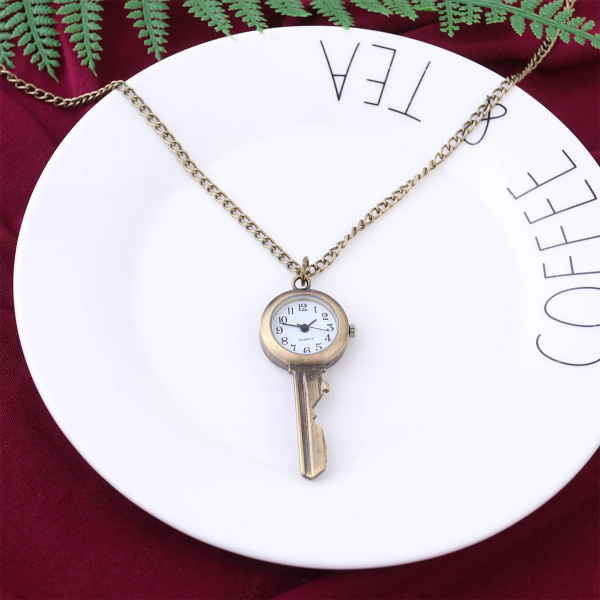 1pc Retro Hanging Watch Premium Large Number Key Chain Pocket Watch Delicate Design Creative Fashionable Quartz Gift For