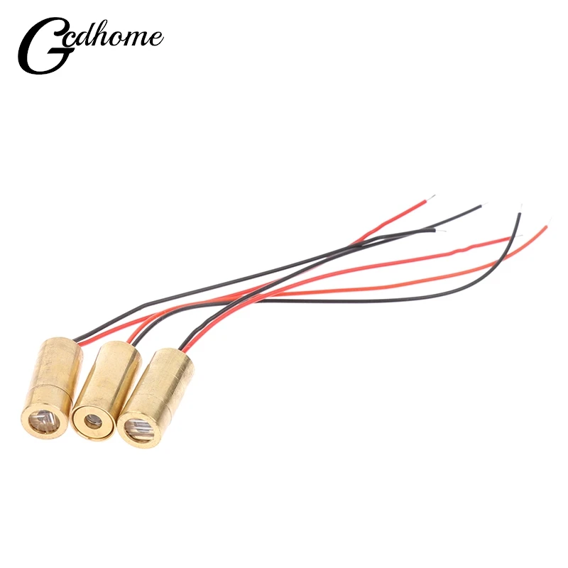 Laser Head 650nm 9mm 3V 50mW Laser Cross Diode Module Red Copper Head Line / Point / Cross Laser Diode