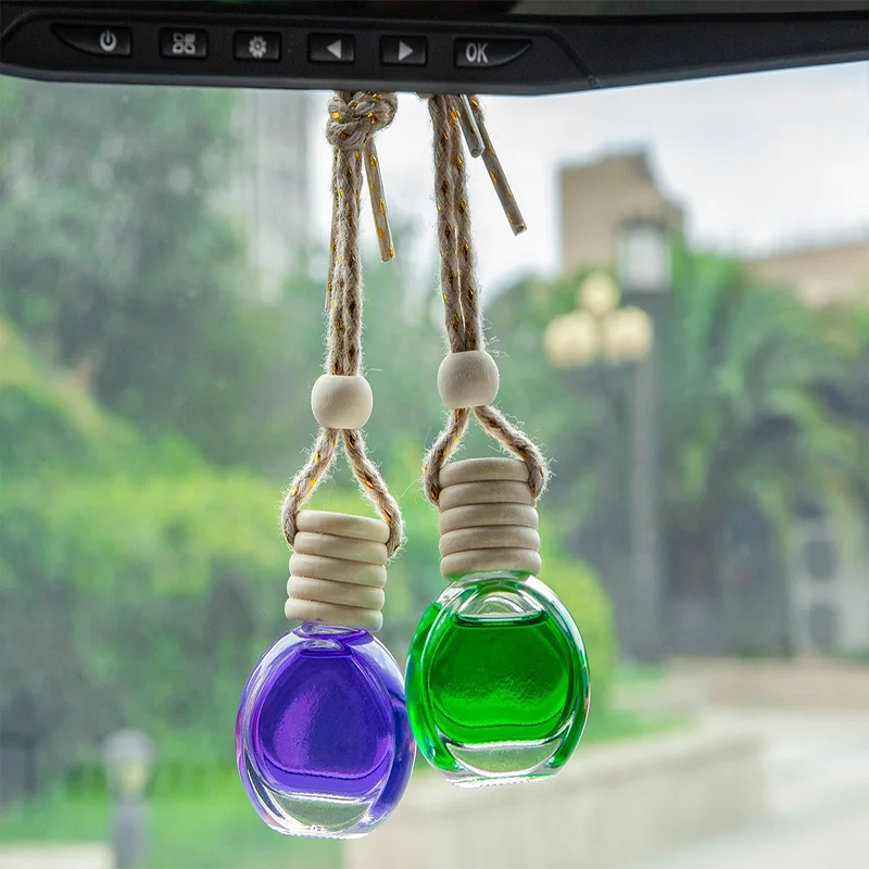 8ml Car Perfume Pendant, 11 Shapes Reed Diffuser, 4 Scents Elegant Air Freshener with Long-Lasting Mild Fragrance, Decor Gift