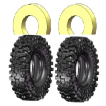 RGT RC Spare Parts R86466 Tire W/Foam For EX86190  EX86170PRO/170/180PRO/100PROV2 1/10 Crawler 4WD  Model Car