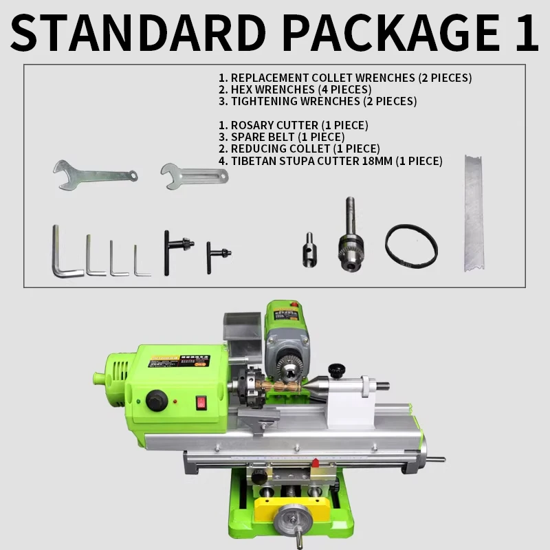 Miniature Buddha Bead Lathe Grinding Polishing Cutting Machine Precision Bead Rounding Tool
