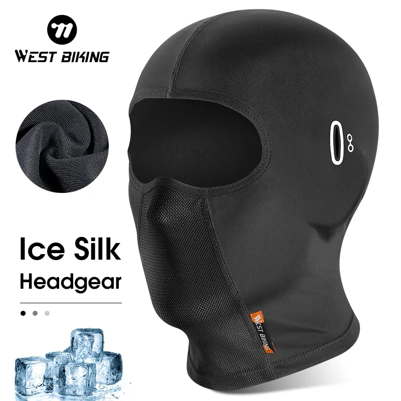 WEST BIKING Summer Bicycle Cap Ice SIlk Anti-UV MTB Bike Hat Hiking Fishing Running Sports Balaclava Breathable Cycling Headwear