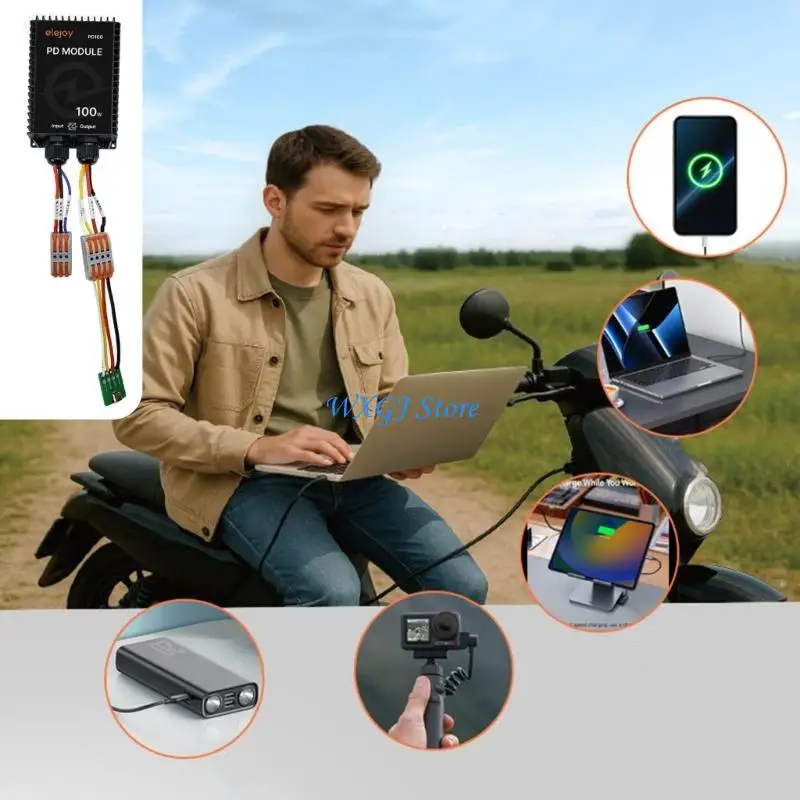 37JE Tall Efficiency Automotive DIRECT CURRENT Processor with USB Dock 5V to 20V Modifiable Output