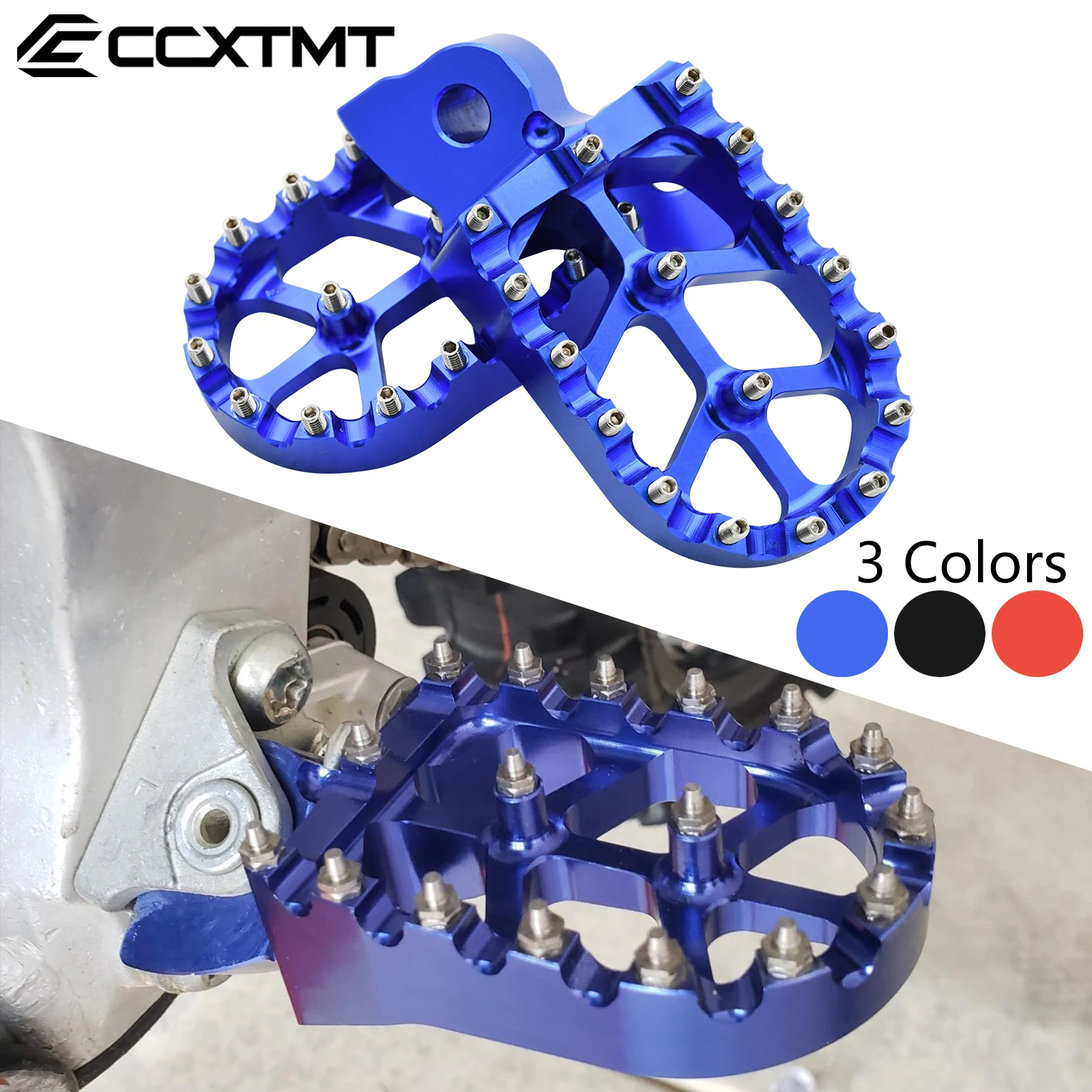 

For Yamaha YZ125 YZ250 YZ250F YZ426F YZ450F YZ125X YZ250FX WR250F WR400F WR450F WR250R WR250X CNC Foot Pegs Footrest Pedals