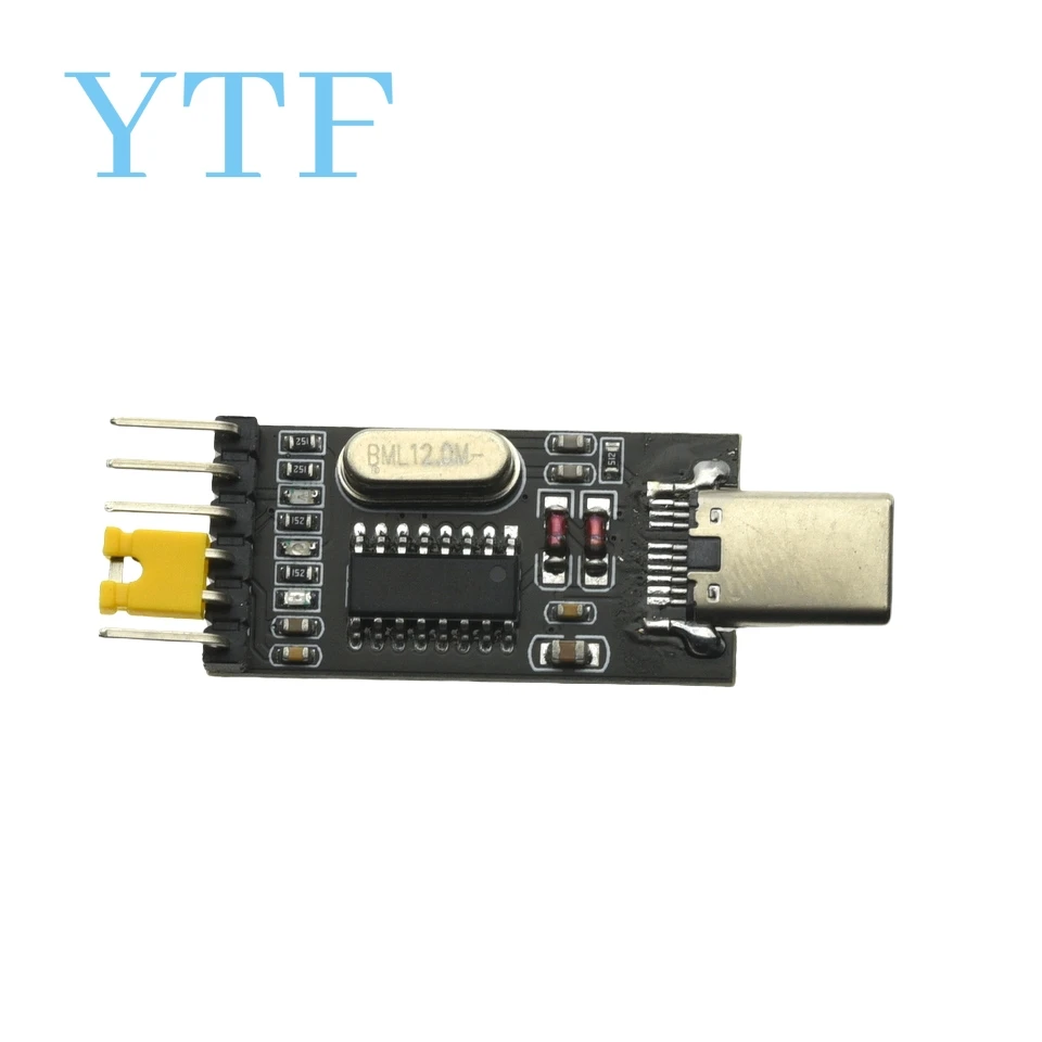 Conversor USB para TTL, Módulo UART, Interruptor Tipo-C, CH340G, CH340, 3.3V, 5V