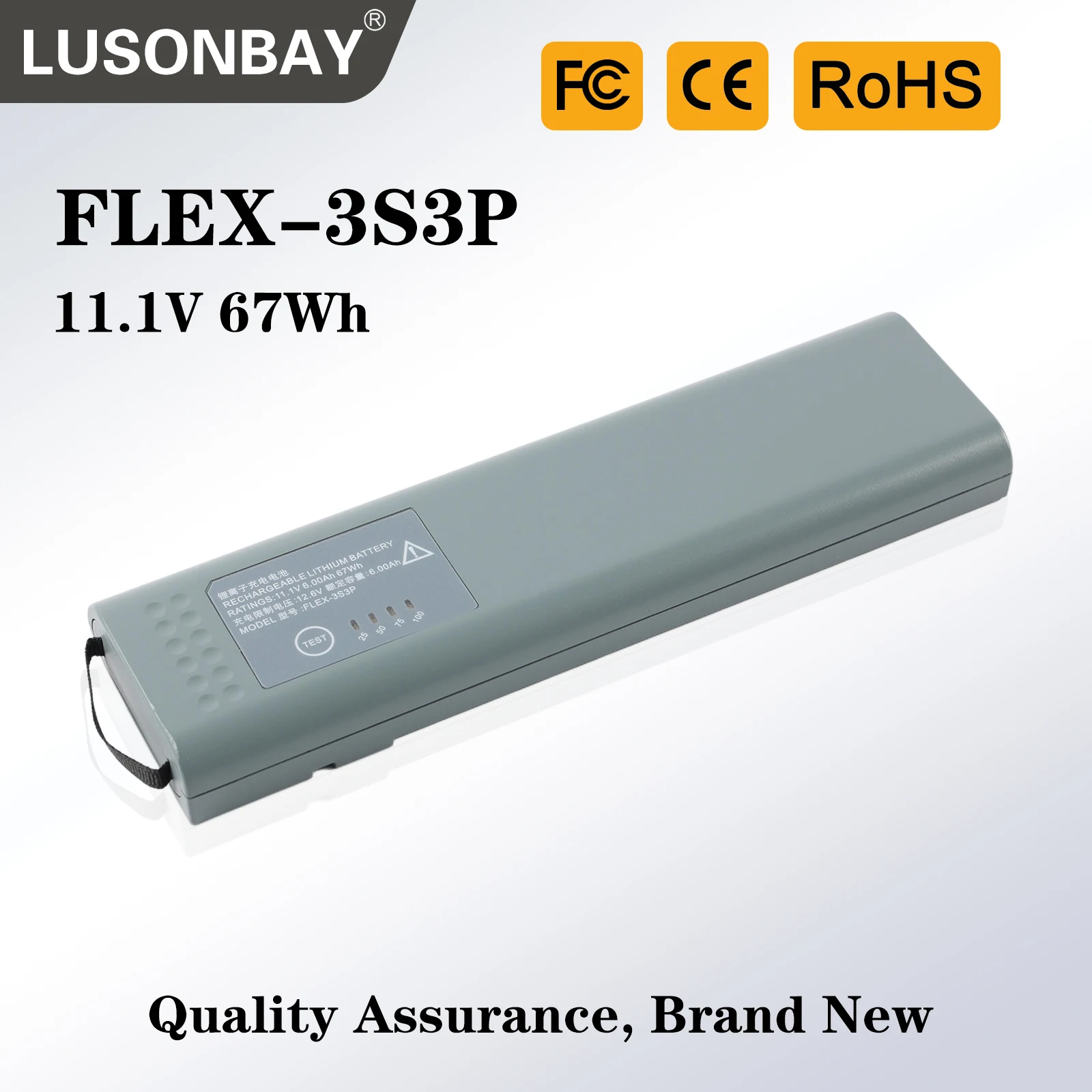 FLEX-3S3P Replacement Medical Battery For GE Healthcare B650 B105 B125 Patient Monitor U80206AR01 2036984-001 FLEX-3S3P-6 67WH