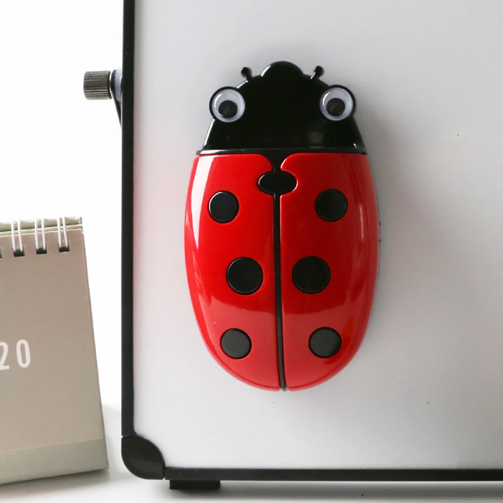 Cute Ladybug Fridge Magnetic Storage Box Eraser Whiteboard Pen Organizer Save Space Magnet Kitchen Container Holder C26