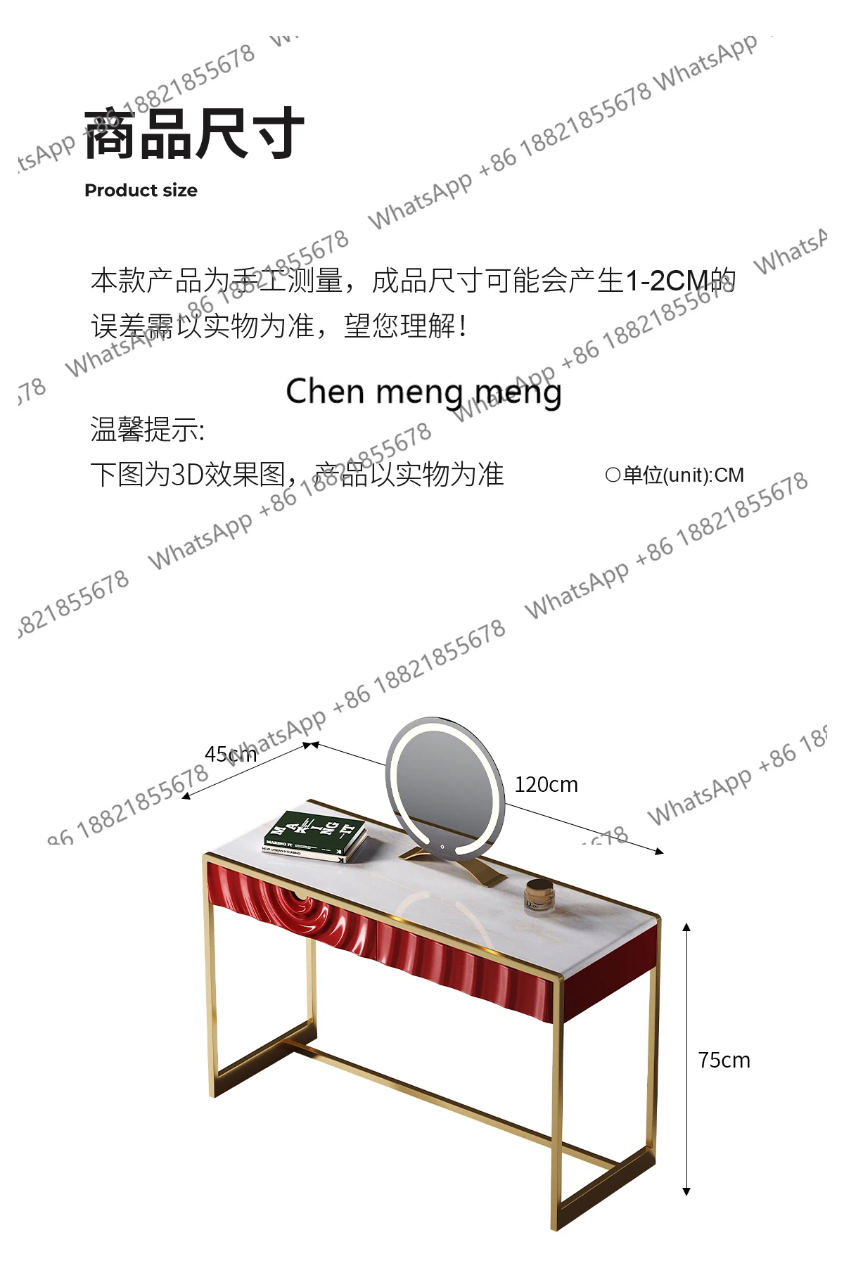 College Dorm Essentials Luxury Vanity Table Cosmetics Modern Vanity Table Makeup Bedroom Mesa De Maquillaje Trendy Furniture