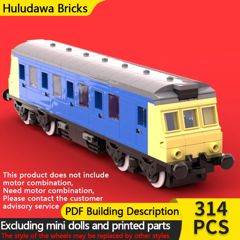 

City Car Model MOC Building Bricks BR Class 121 Steam Locomotive Modular Technology Children Holiday Gifts Assemble Toys Suit