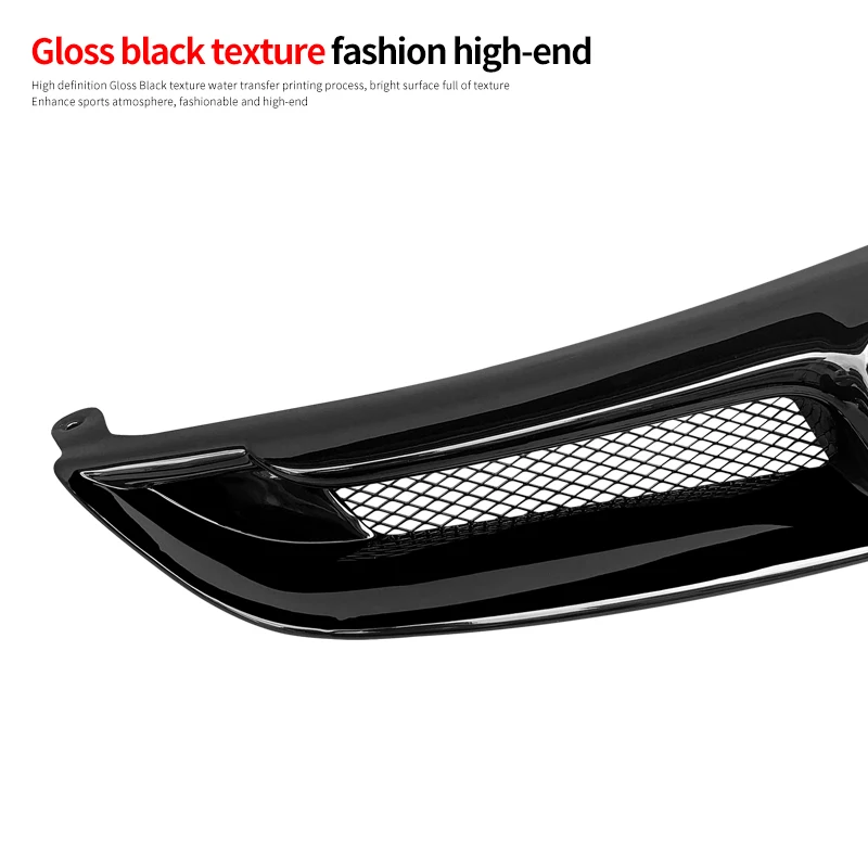 For Honda Civic 2006-2011 Auto Front Grille Racing Grills Car Upper Bumper Hood Mesh Body Kit Accessories ABS Carbon Fiber Grid