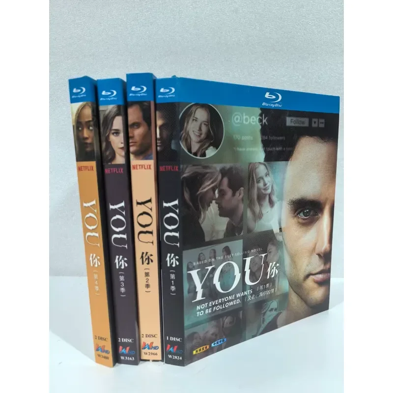 Blu-ray Classic American Drama YOU Full Season Collector's Edition Including Seasons 1 to 4 Total of 7 Discs