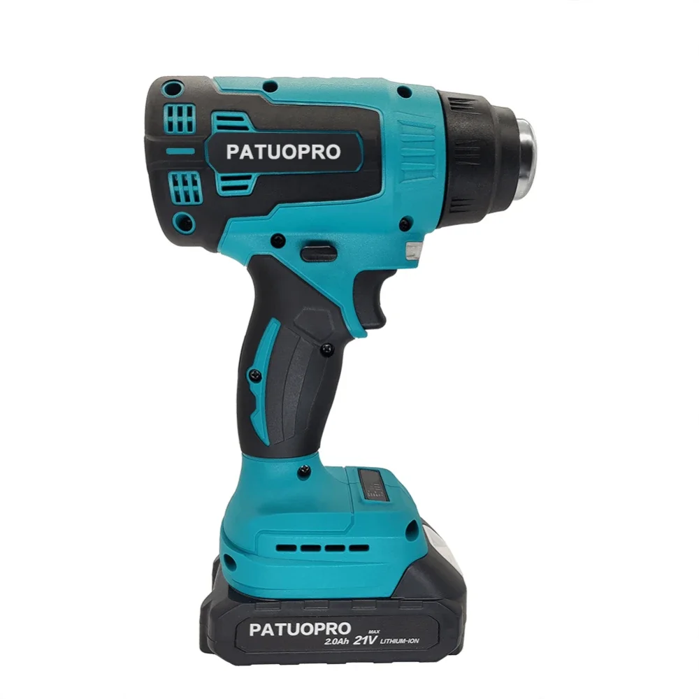 PATUOPRO Heat Gun With 3 Nozzles Heat Shrink Heating Equipment Cordless Electric Heat Gun For Makita 18V Battery(No Battery)