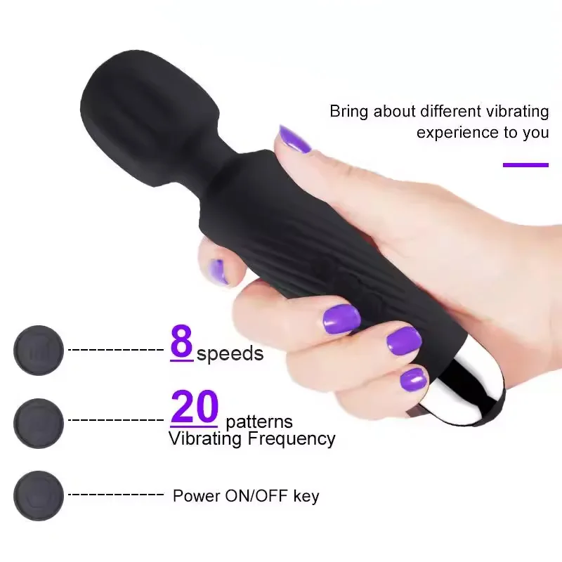 AV Vibrator Realistic Dildo Sex Magic Wand Clitoris G Spot Personal Massager Stimulator Vagina Massager Woman Adults Sex Toy 18+ view 3
