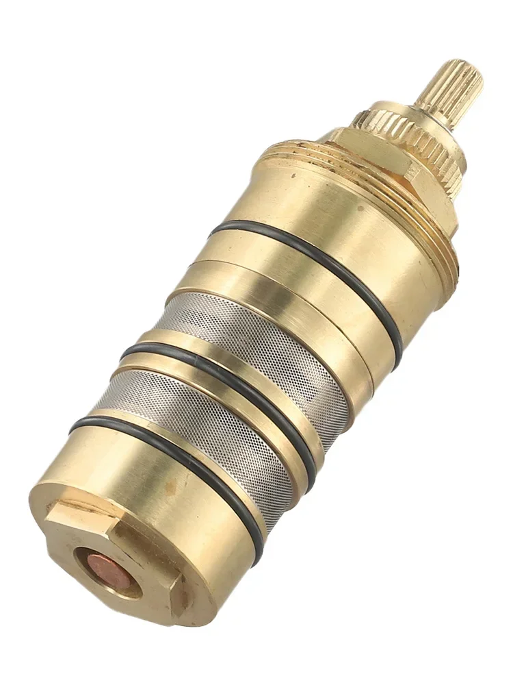 Replacement Thermostatic Cartridge Shower Mixer Valve Bar Repair Kit Compatibility with Various Showers Brass Construction