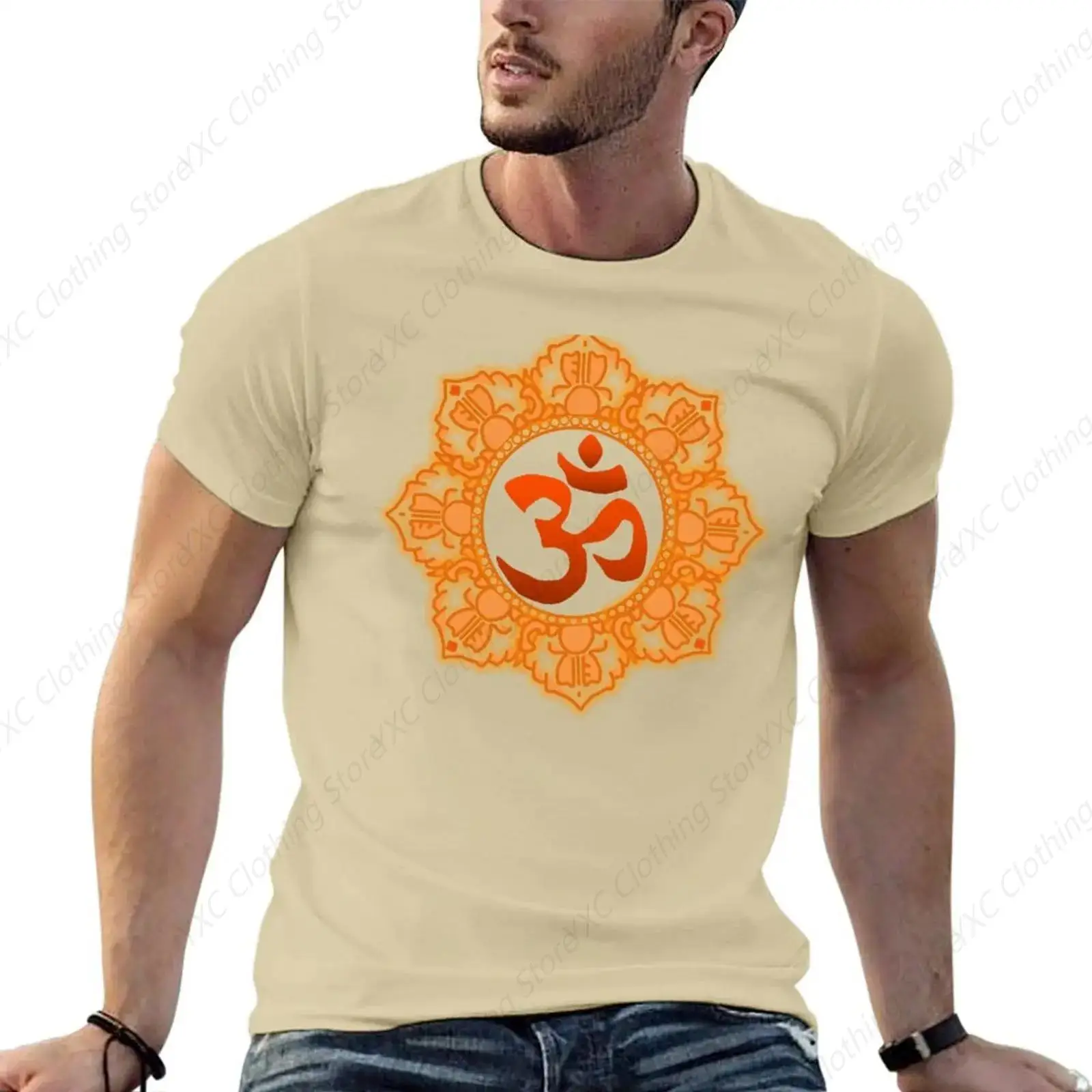 OM men's T-shirt- Short Sleeve Crew Neck Soft Fitted Tees S - 6XL Fresh Classic Basic Tshirts