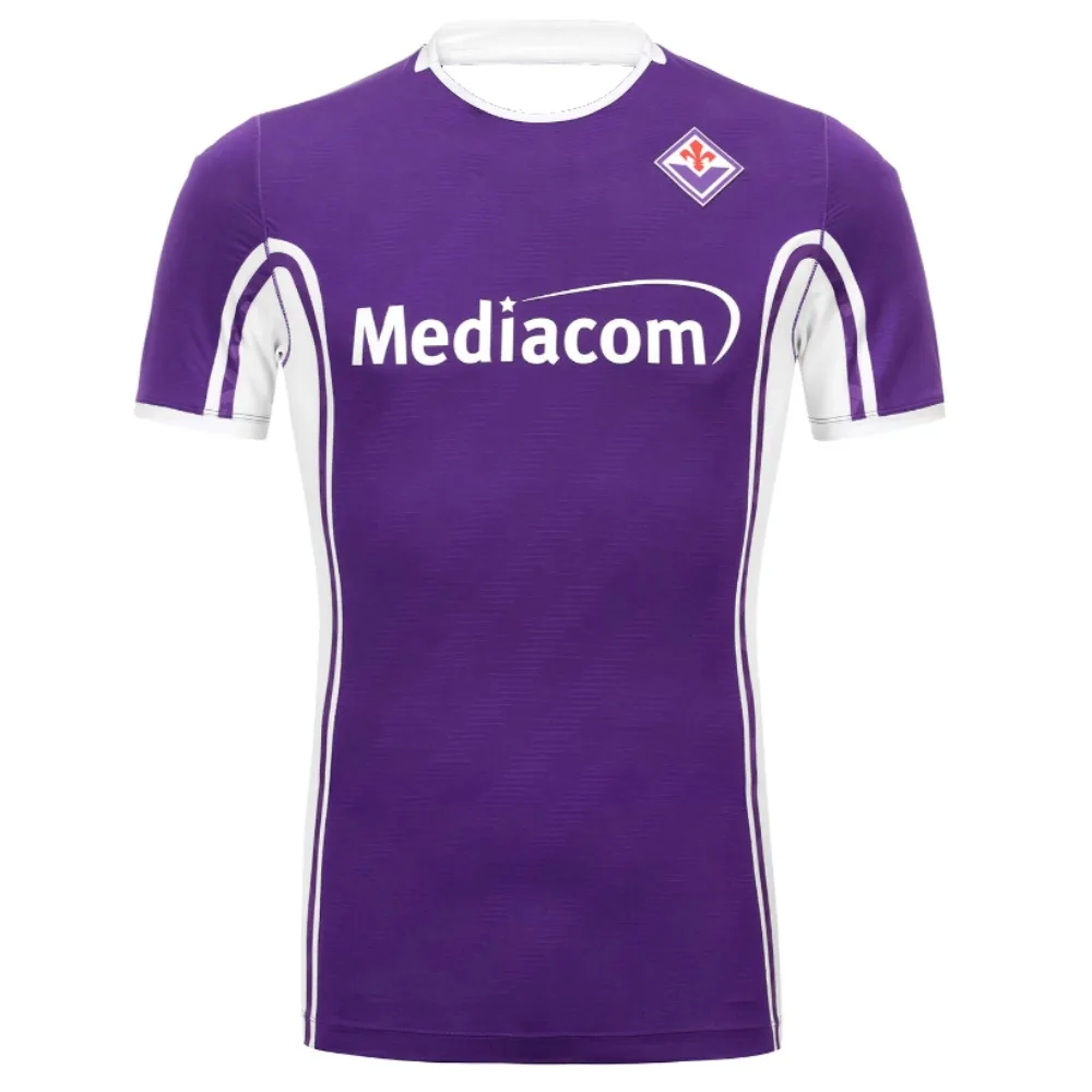 

25-26 ACF Fiorentina Home and Away 3D Printed Football Jerseys Casual Sports Short-sleeved T-shirts for Both Men and Women