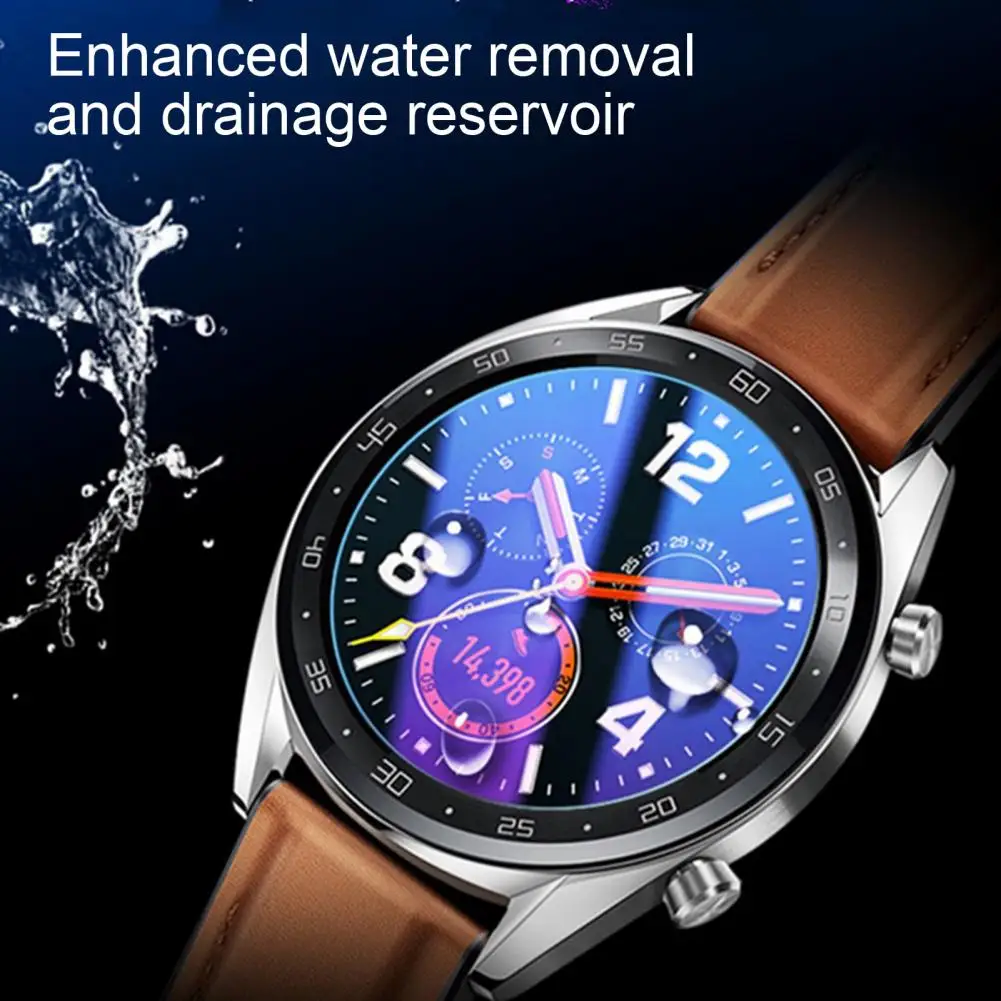 46mm Protective Film High Clarity Anti-scratch Round Smart Watch Screen Full Protector Cover Curved Edge For Huawei Watch 3/3Pro