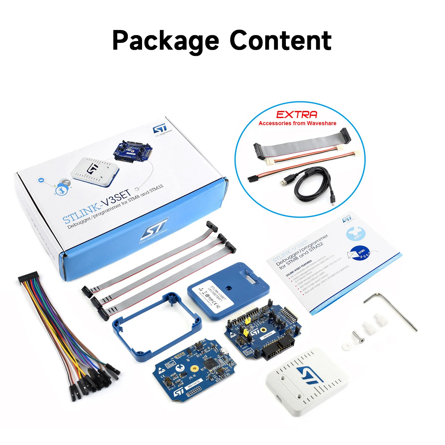 

STLINK-V3SET, modular in-circuit debugger and programmer for STM32/STM8 .