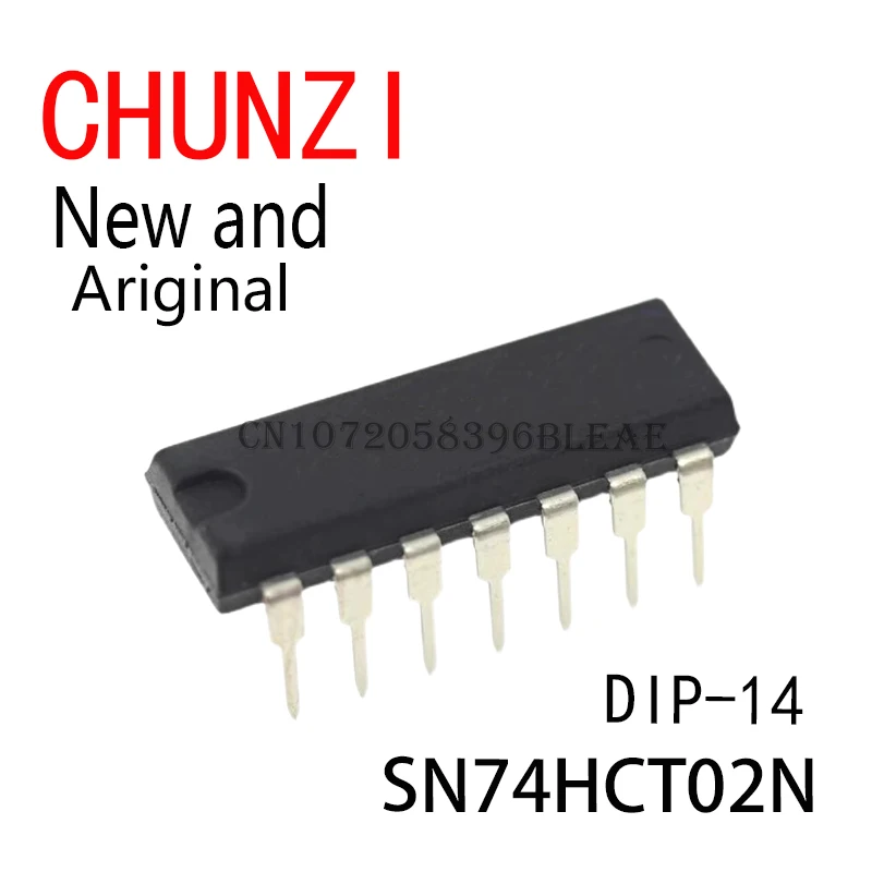 10Pcs New and Original Integrated IC SN74HCT02 74HCT02N 74HCT02 DIP-14 SN74HCT02N