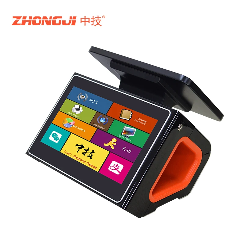 

Touch Screen Cash Register Supermarket Pos System Commercial Touch Cash Register Mobile Pos QR