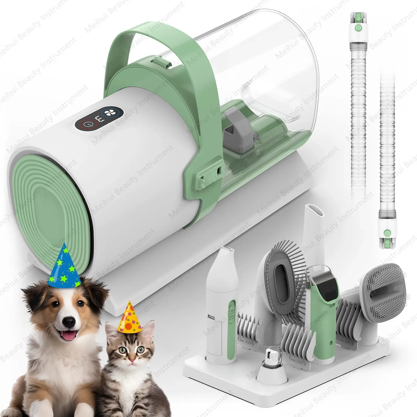 Pet Hair Trimmer, Hair Suction and Pulling Machine, Dog Multi-functional Cat Vacuum Cleaner, Cat and Dog Electric Push